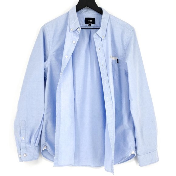 HUF Signature Stripe Button Down Shirt - Picture 2 of 16